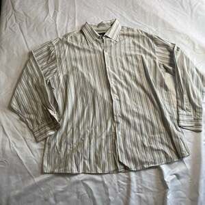 Kenneth Cole Reaction Men's XL Striped Button-Up Dress Shirt Long Sleeve Multico